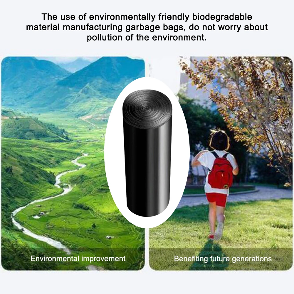 1 Roll 12pcs Outdoor Folding Toilet Garbage Bag