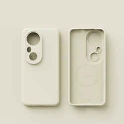 Magnetic Liquid Silicone Wireless Charging Case with Magsafe Matte Finish - Vivo X200 (Antique White)