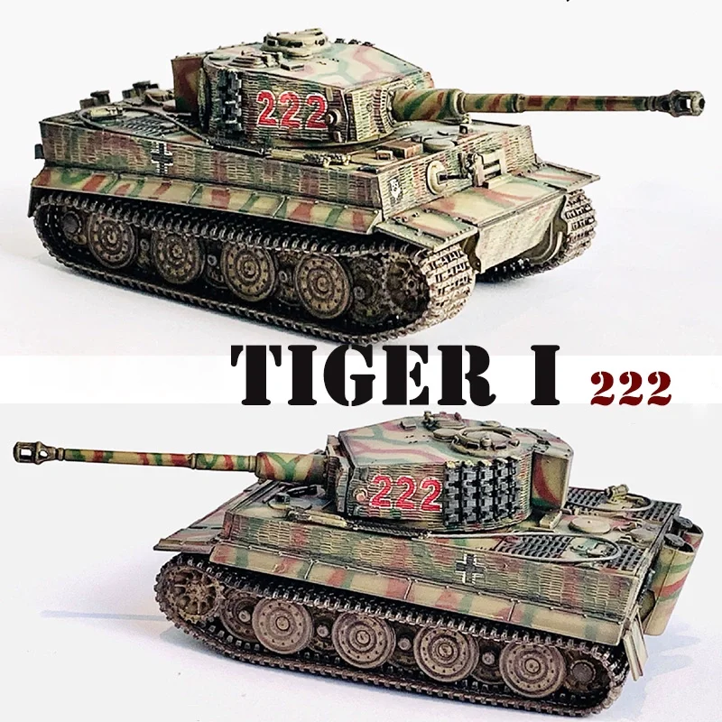 

1/72 Scale 63228 Tiger Tank 222 Main Battle Tank Armored Vehicle Model Toys Fans Collection Display Decoration Gift For Adults