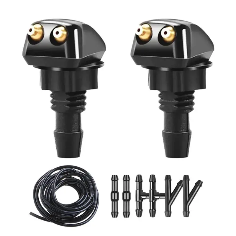 

Universal Front Windshield Washer Wiper Nozzle Sprayer Sprinkler Water Spout Outlet Rotation nozzle Window Water Spray for Car