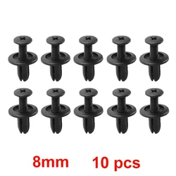 Durable Plastic Rivet Fasteners for Car Fender and Bumper (8mm 10pcs)