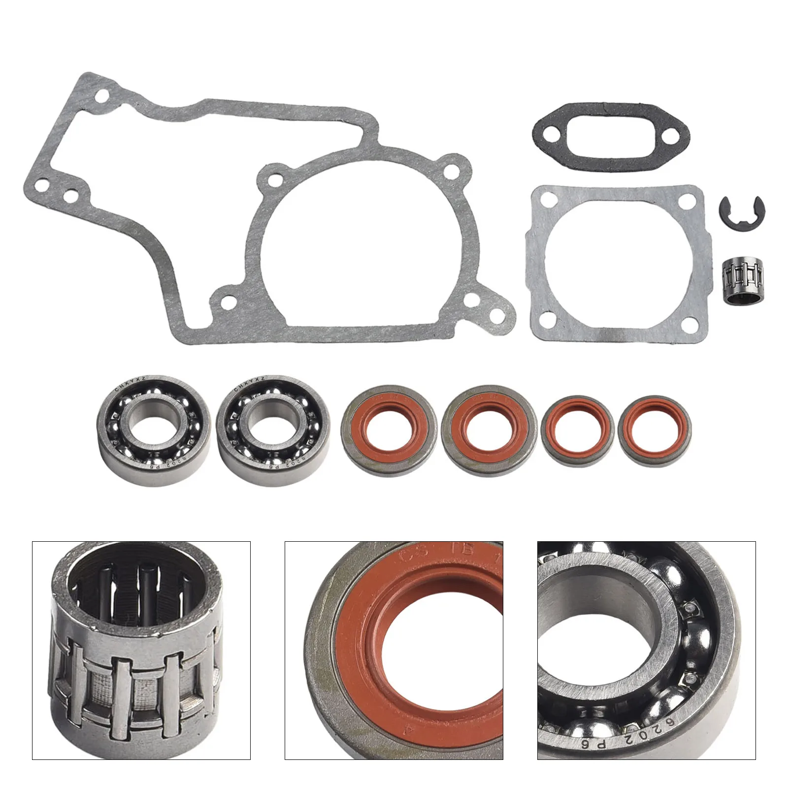 1SetCrankshaftBearingKitWithCaseHalfGasketMufflerGasketFor