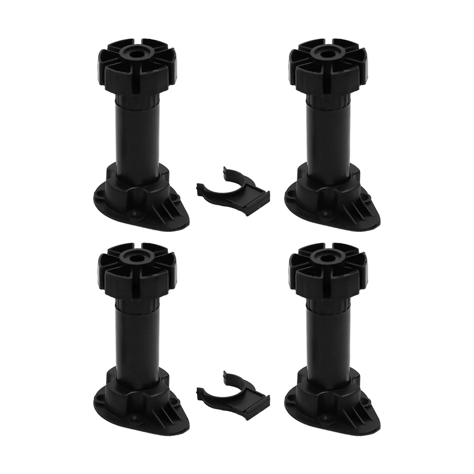 Adjustable Height Furniture Feet Stands for Cabinets, Tables, Sofas, and Wardrobes – Set of 4