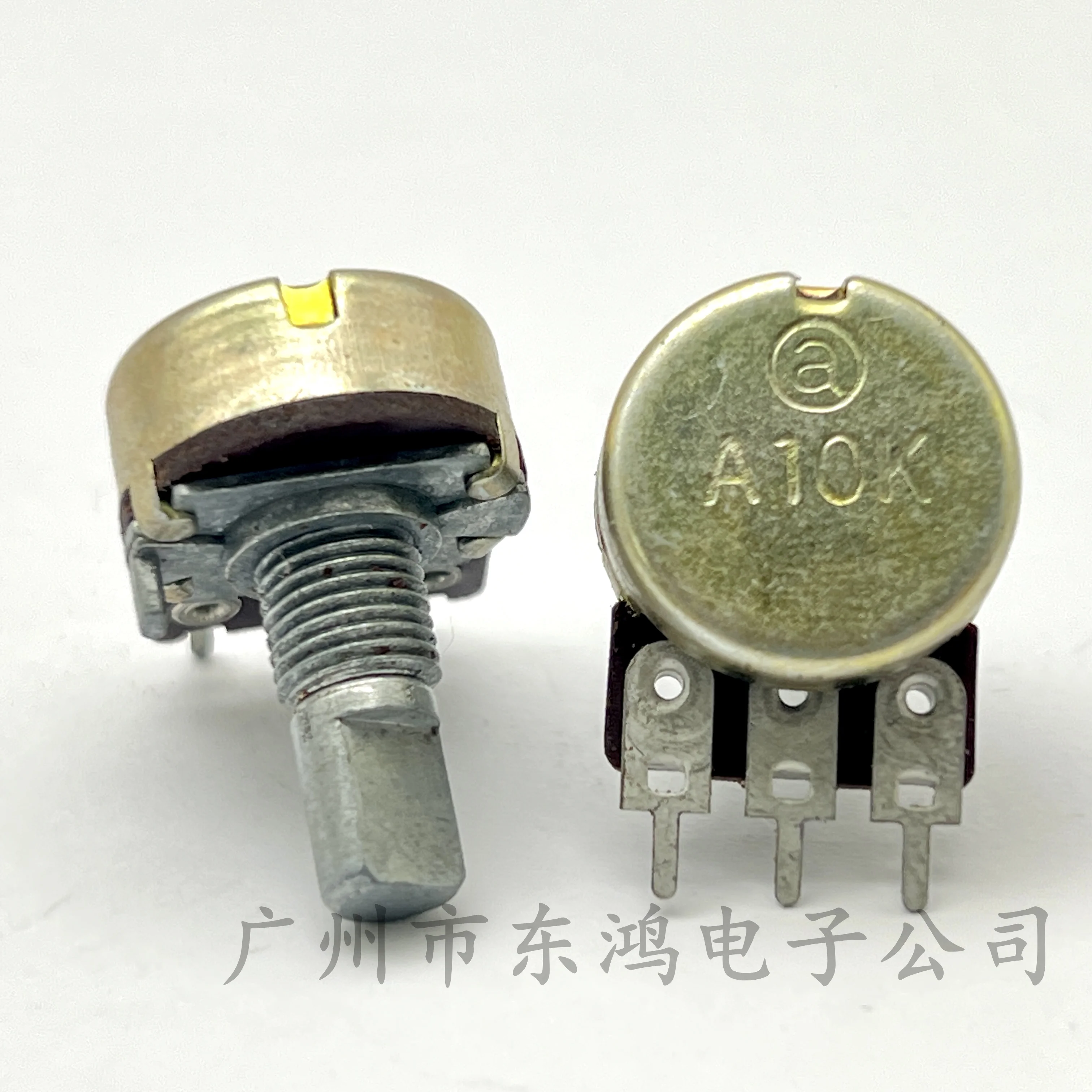 Rotary Potentiometer 1 PCS alpha RK16 single 3-pin rotary potentiometer A10K axis length 15mm