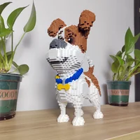 KNEW BUILT Yorkshire Terrier Dogs Model Micro Mini Building Blocks: Educational Recreation Toys for Pet Lover Gifts and Decor 1