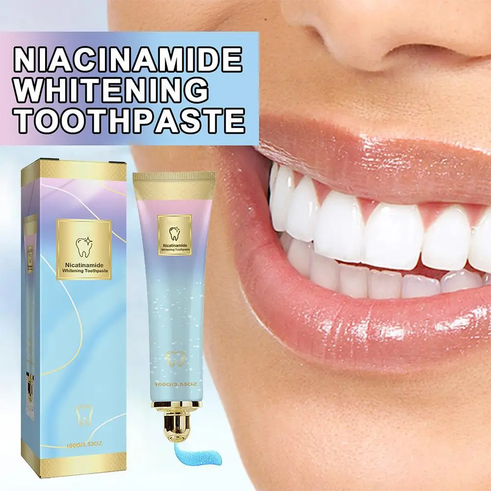 

Niacinamide Whitening Toothpaste Oral Cleaning Teeth Cleaning Brighten Teeth Teeth Care Refreshing Breath Toothpaste 100g