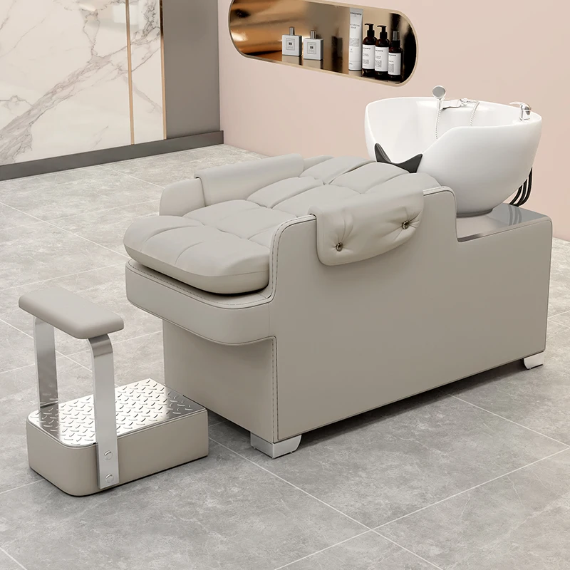Sedie da salone creative Sedie per shampoo moderne e minimaliste Salvaspazio Lavatesta Parrucchiere Professiona PoltronaSalon Furniture - immagine 6