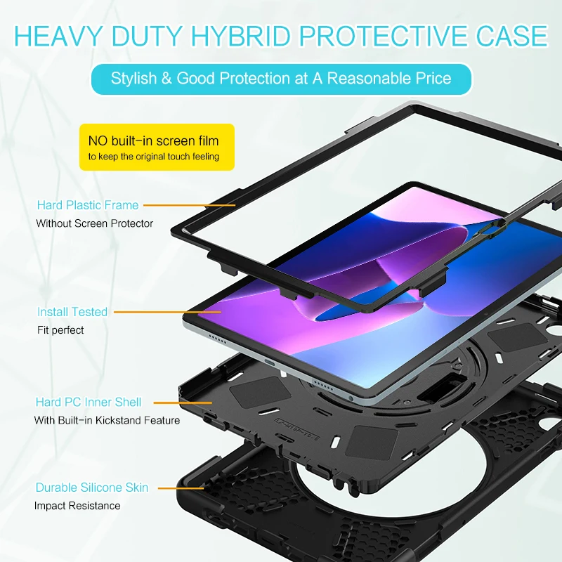 360° Rotating Rugged Tablet Stand Cover