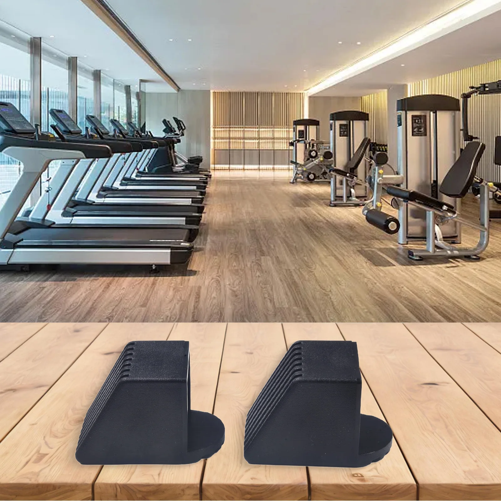 Fitness Equipment Rubber End Caps - Floor Protectors & Gym Accessories (Set of 2)