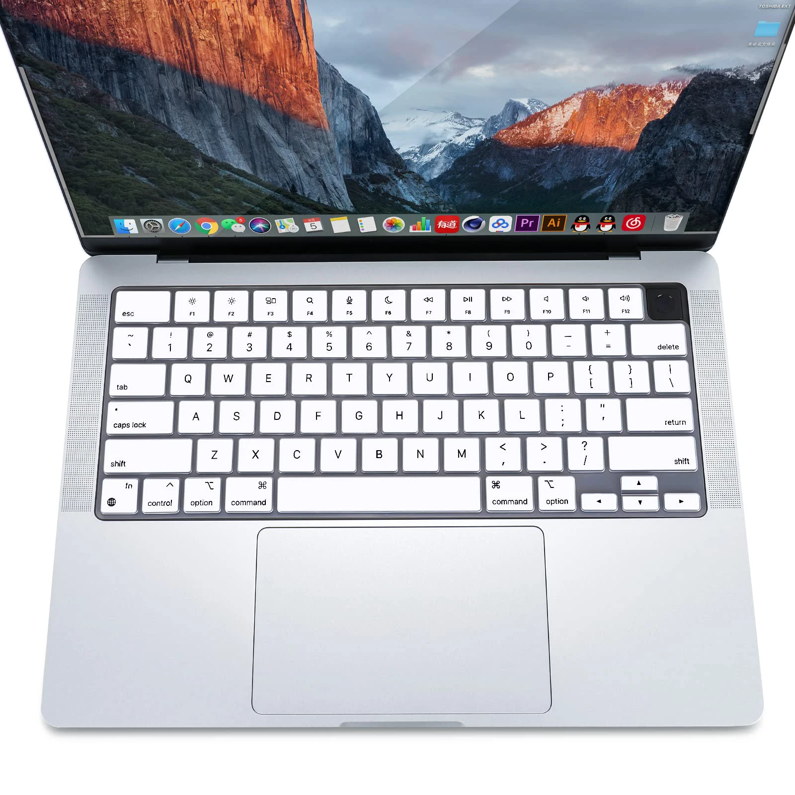 Copertura della tastiera 2022-2025 Chip M3/M2/M4/M5 per MacBook Air 15.3/13.6 A3113/A3114/A2941 Pro 14/16 A3434 A2992/A2779/A2991/A2918  7