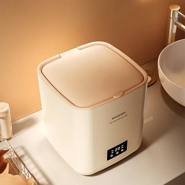 Automatic Mini Washing Machine, 7L Capacity, Compact Sock and Underwear Cleaner, Automatic Water Filling, Convenient Washing 2