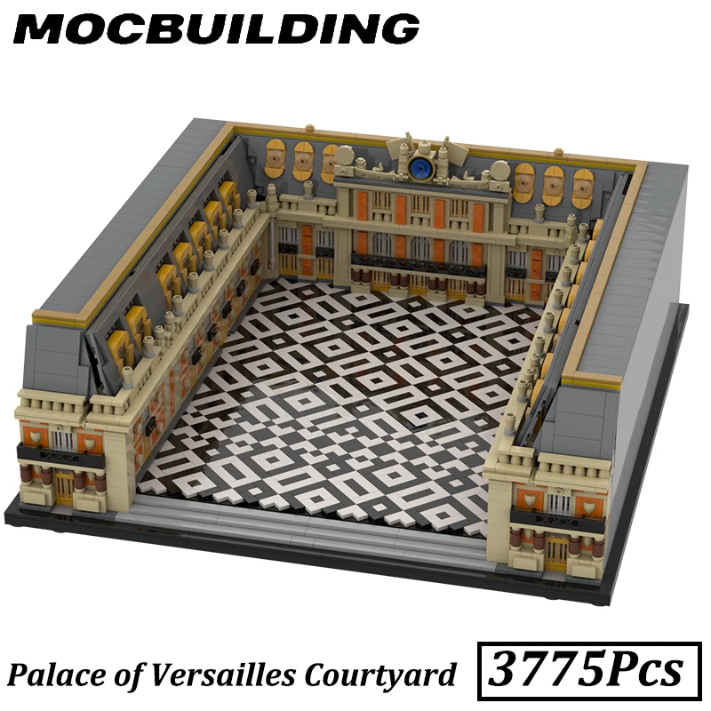 PalaceofVersaillesCourtyardMOCBuildingBlockFrenchArchitecture