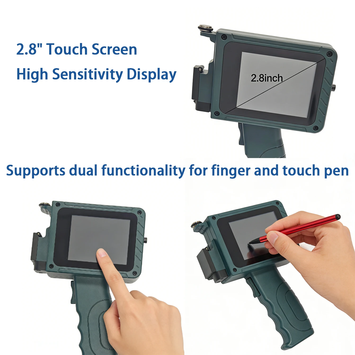 DCODE DC15 12.7mm Portable Handheld Inkjet Printer Mini Handheld Printer Non-encrypted QR Barcode Image Logo Date Coding Machine 2