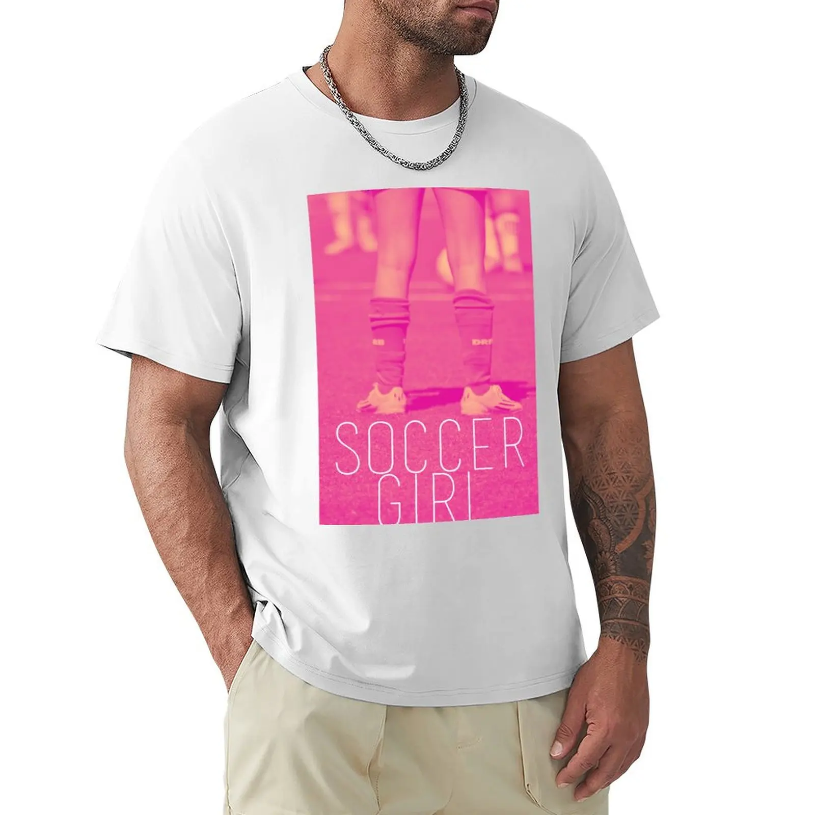 

SOCCER GIRL PHOTOGRAPHY STICKER T-Shirt sports fans Aesthetic clothing korean fashion tshirts for men