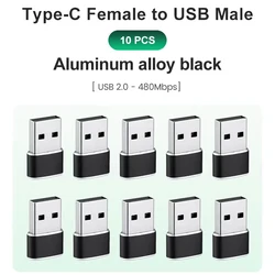 Universal Type C to USB 3.0 Adapter - High - Speed OTG Data Connector (10x USB to Type C)