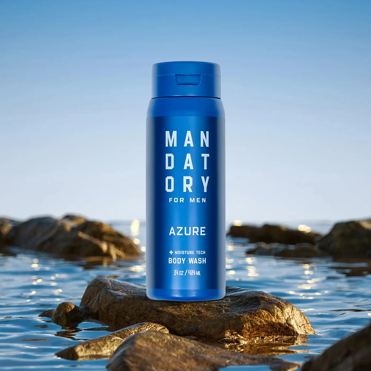 MANDATORY Body Wash for Men Body Shower Gel Men's Wash Pump Foaming Moisturizing Formulated Without SLS 14 Oz