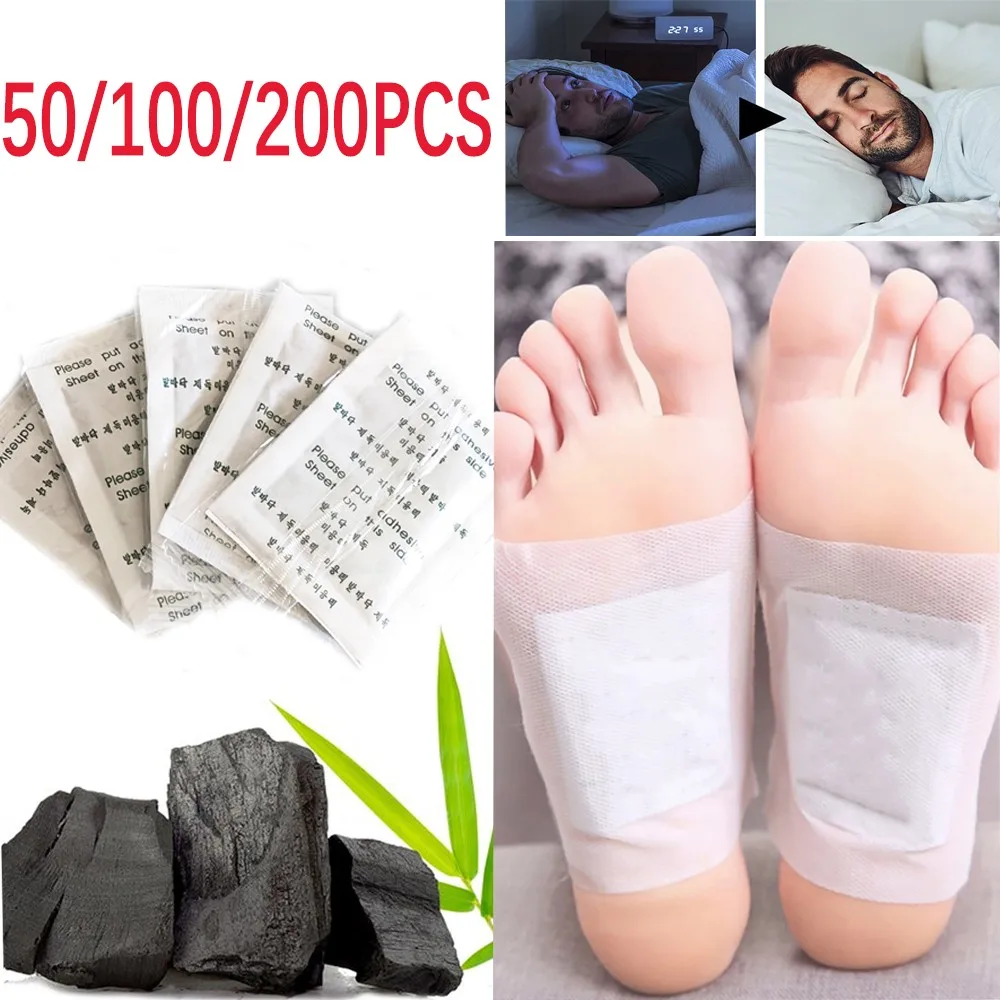 50/100/200PCS Deep Detoxification Cleansing Foot Pads Remove Toxins Nature Ingredients Foot Detoxification Detox Foot Patch 400 200 100 50 шт 25 50 100 200pcs foot patch