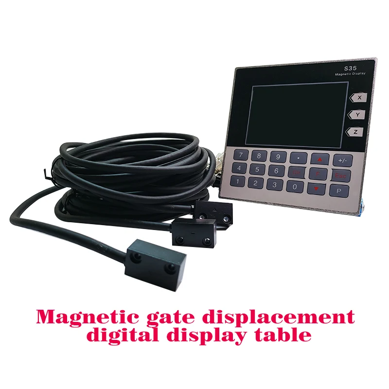 목공 석재 밀링 선반 기계용 고정밀 S35/3 축 디지털 판독 DRO 5.7인치 자기 센서 인코더