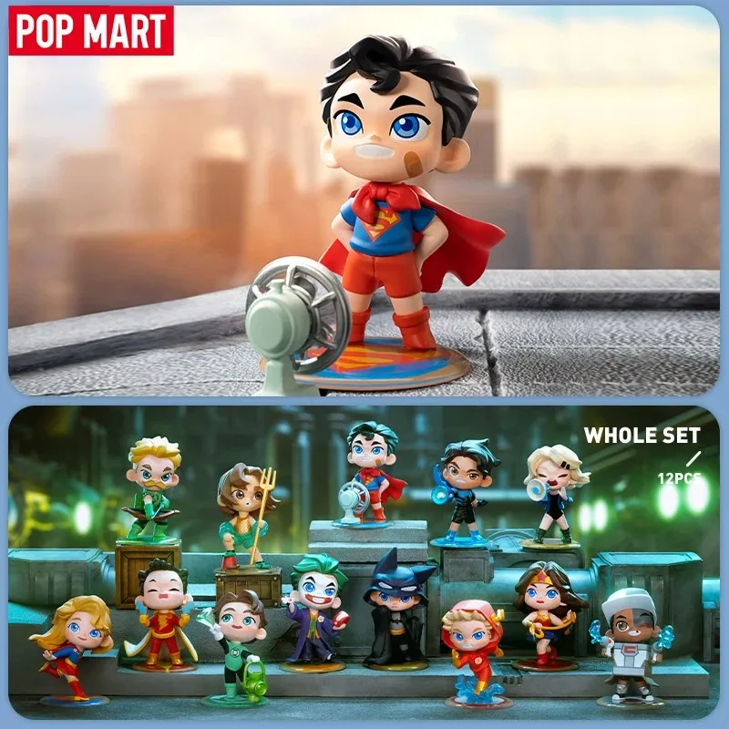 Pop Mart Dc Justice League Children Series Blind Box Toys Guess Bag Mystery Box Mistery Caixa Action Figure Surpresa Cute Model