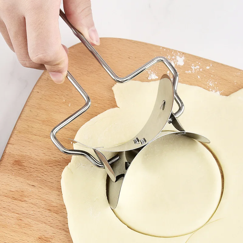 304 Stainless Steel Dumpling Maker Dough Circle Roller Machine Kitchen  Pastry Embosser DIY Pie Ravioli Pasta Baking Accessories - AliExpress