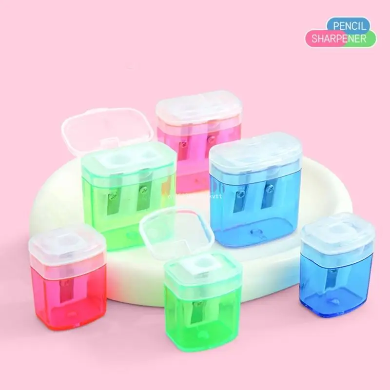 소년 소녀 학생 생일 크리스마스 선물 가방 필러, 더블 홀 숫돌 Dropship에 대 한 12Pcs 단일 구멍 연필 깎이
