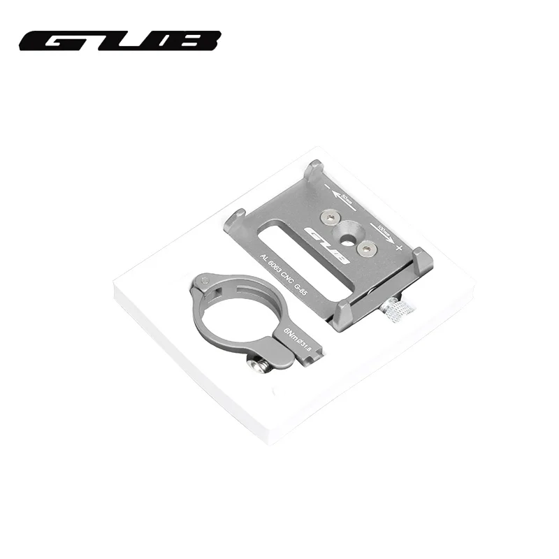 Bicycle Phone Holder GUB G85 G-85 Aluminum Bicycle Phone Holder For 3.5-6.2inch Smartphone Adjustable Handle Tape Support GPS Bike Phone Stand