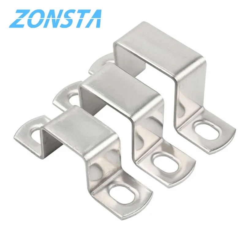 Thickened 304 Stainless Steel Horseback Tube Saddle Clip Buckle Throat Hoop Ohm Tube Card