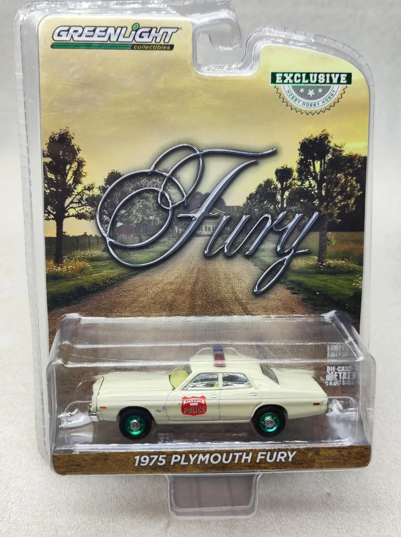 

1:64 1975 Plymouth Fury Police car High Simulation Diecast Car Metal Alloy Model Car kids toys collection gifts W729