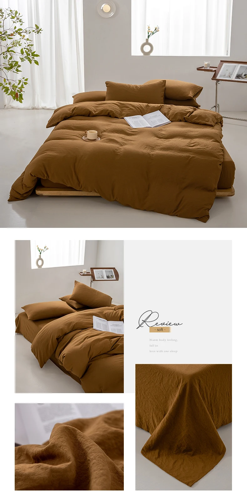 Japanese Minimalist Cotton Duvet Cover