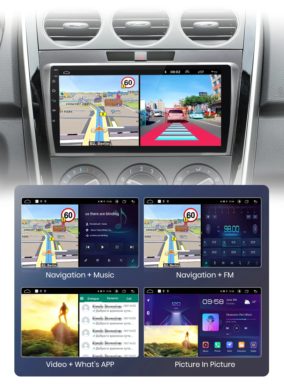 Junsun V1 AI Voice Wireless CarPlay Android Auto Radio für Mazda CX-7 CX7 2008-2015 4G Auto Multimedia GPS 2din autoradio – Detail 21