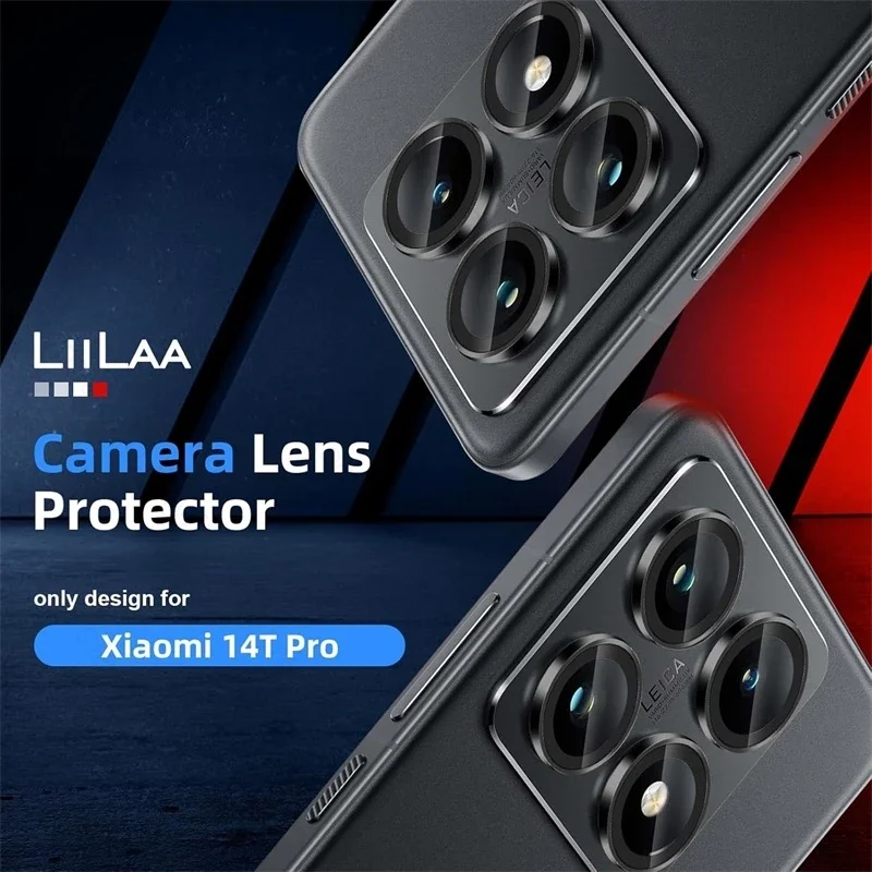 Aluminum Alloy Camera Protector Case with Metal Ring and Glass Lens Cover