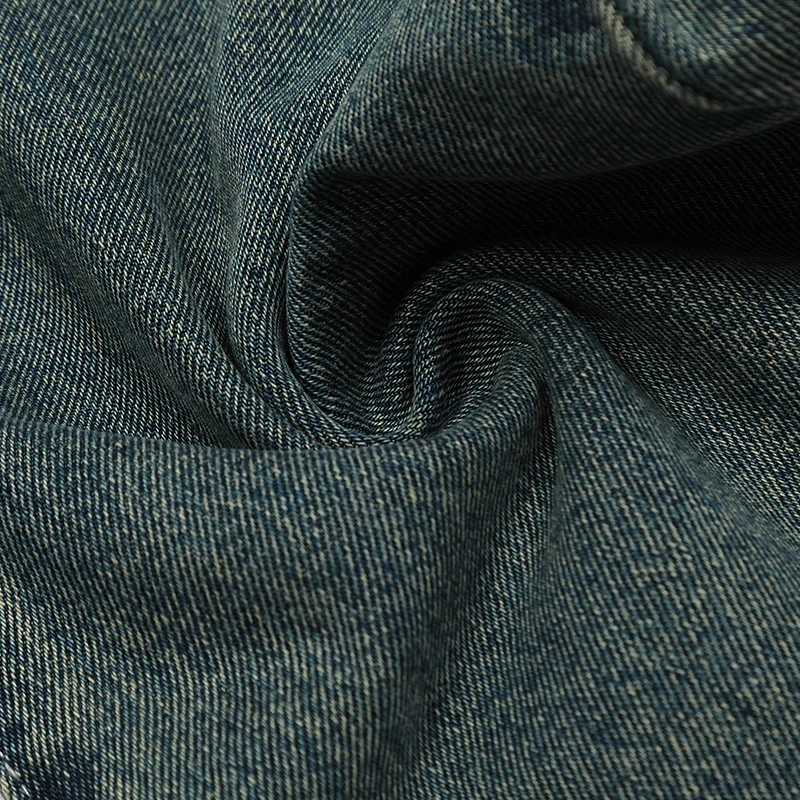 UPRAKF Flared Distressed Pocket Jeans Summer Streetwear Basic Pants Fashion High Street Autumn Casual Denim