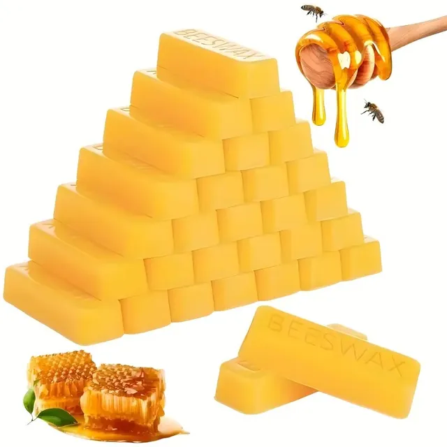 5/10/15pcs Yellow Beeswax Stick natural pure stick wax, for candle making, furniture polishing DIY crafts Wax Molding Materials
