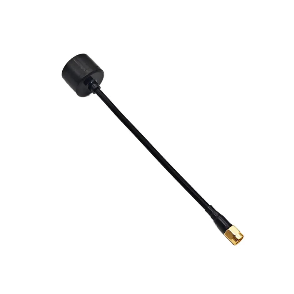 Antenne 4.5dBi 160mm SMA/RPSMA pour booster RF 3.25-3.35GHz posée sur une surface blanche, vue d'ensemble