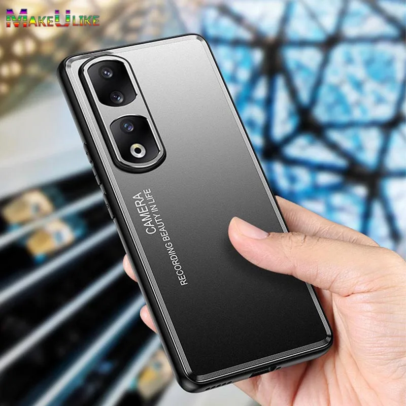 Matte Metal & Silicone Shockproof Bumper Case - Durable Hard Cover