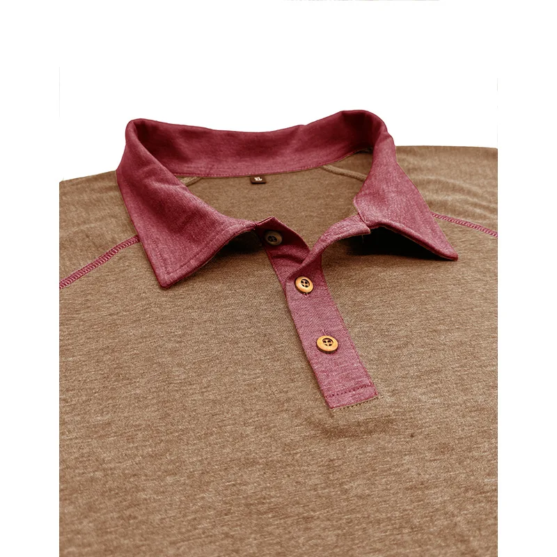 Modisches graues Herren-Poloshirt mit kontrastierenden blauen Details, ideal für Freizeitsport und halbformelle Anlässe – Detail 26