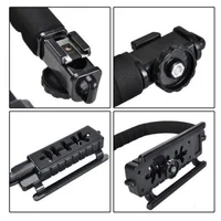 U C Shaped Holder Grip Video Handheld Stabilizer with Fill light,Phone Holder,Mic,Remote Control for SLR Cameras Home DV Came - Image 4