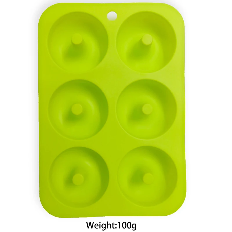 Silicone Non-Stick Donut & Bagel Baking Mold with 6 Cavities