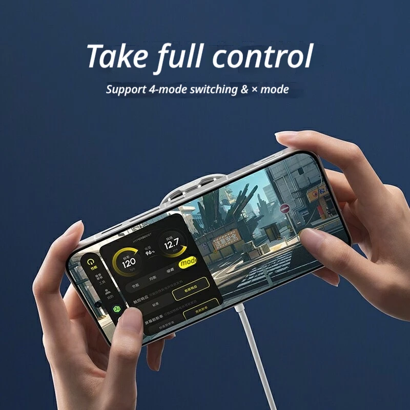 OPPO 40W 슈퍼 프리즈 쿨러 마그네틱 스마트폰 쿨러 저소음 냉각 및 최적화된 공기 흐름을 갖춘 휴대폰 쿨러