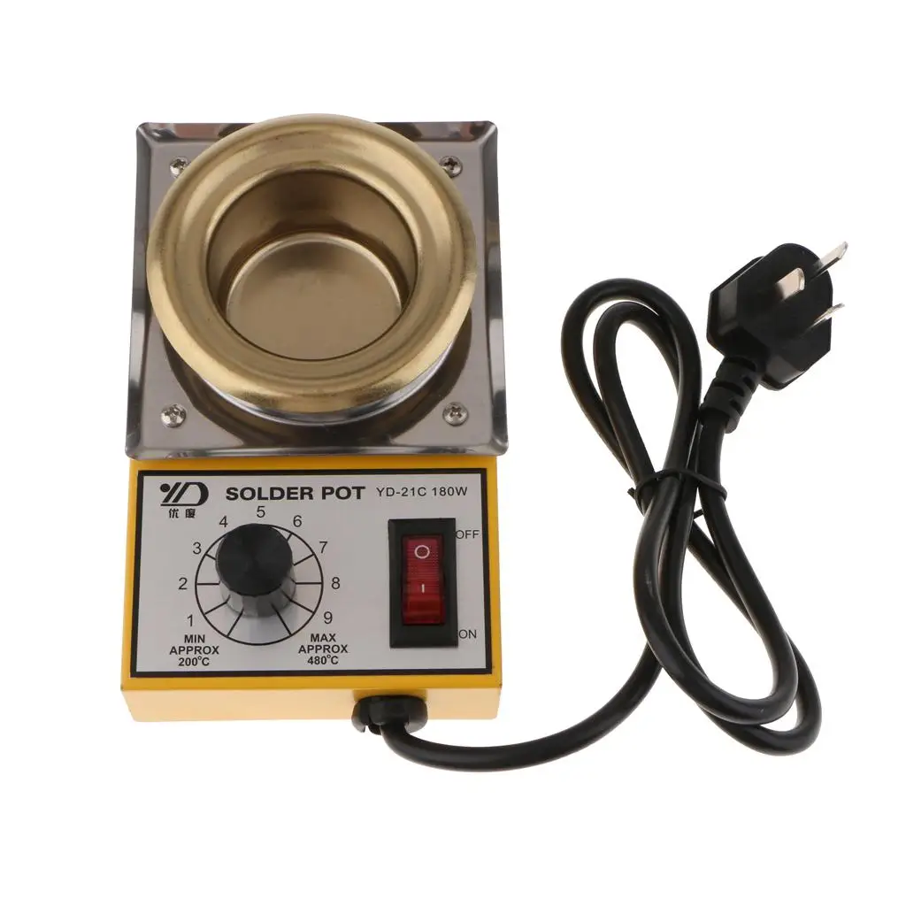 YD-11C Stainless Steel Solder Pot Soldering Desoldering Bath 220V 100-580C