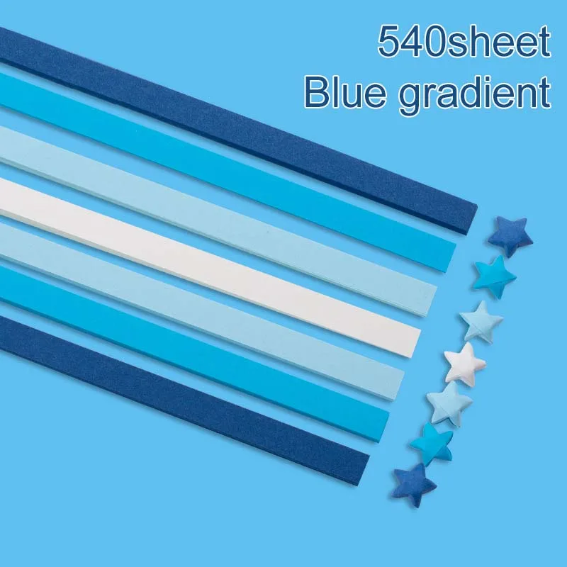 Vibrant Double-Sided Origami Star Paper Strips for DIY Crafts and Home Decor