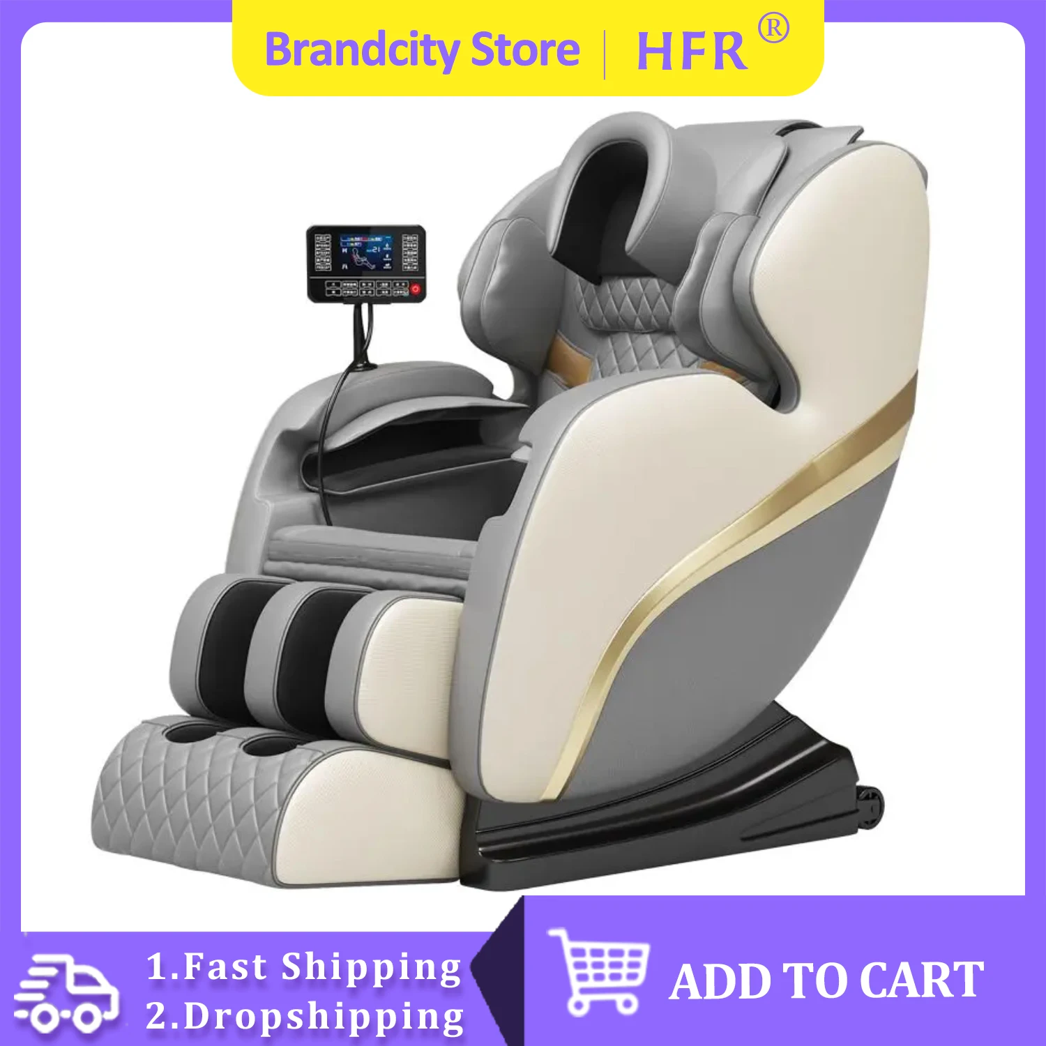 HFR Brand office Full Body 4d Zero Gravity Electric Price Leather Parts Luxury Cheap Portable Recliner Machine Massage Chair