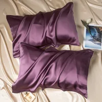 Single sided 30MM Silk Pillowcases 100% Mulberry Silk Ivory Champagne Pink Purple Colors Hair Care and Beauty 48cmX74cm 1