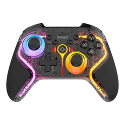 iPEGA PG - 9666 RGB Wireless Game Controller with Dual Motor Vibration and Turbo Function (Transparent Black)