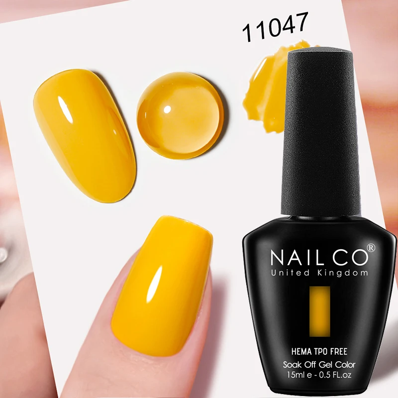 NAILCO Premium Soft Color Gel Polish - Vibrant Semi-Permanent Varnish, HEMA & TPO Free