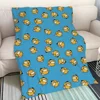 Luxury Throw Blanket Fluffy Psyduck Decorative Sofa Blanket King Size Bed Blankets Sofa Decoration Blankets & Throws Cobija Knee 1