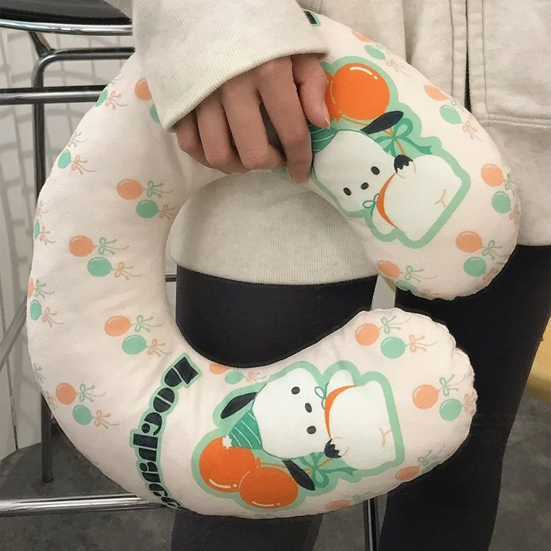 

Kawaii Sanrio Pachacco Car Neck Pillow Cute Cartoon U Shaped Pillow Automotive Headrest Travel Sleeping Office Cervical Pillow