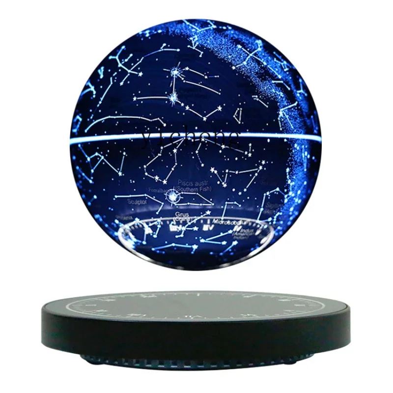 

ZK Magnetic Suspension Moon Light Simple Bedside Table Lamp Magnetic Suspension Starlight Ball Moon Small Night Lamp Ornaments