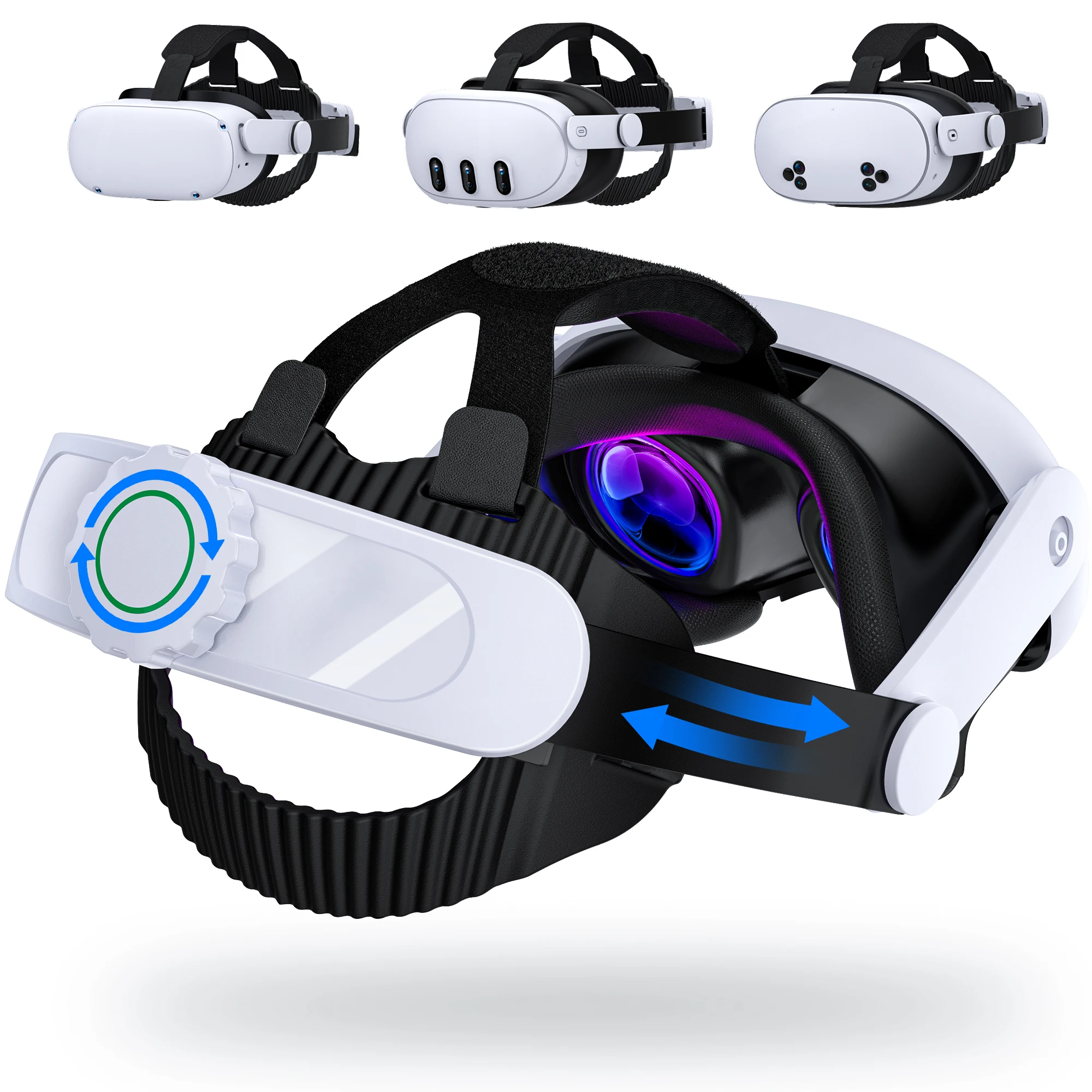 Adjustable Elite Vr Head Strap For Meta Quest 3s Quest 3 And Quest 2_voghion.com