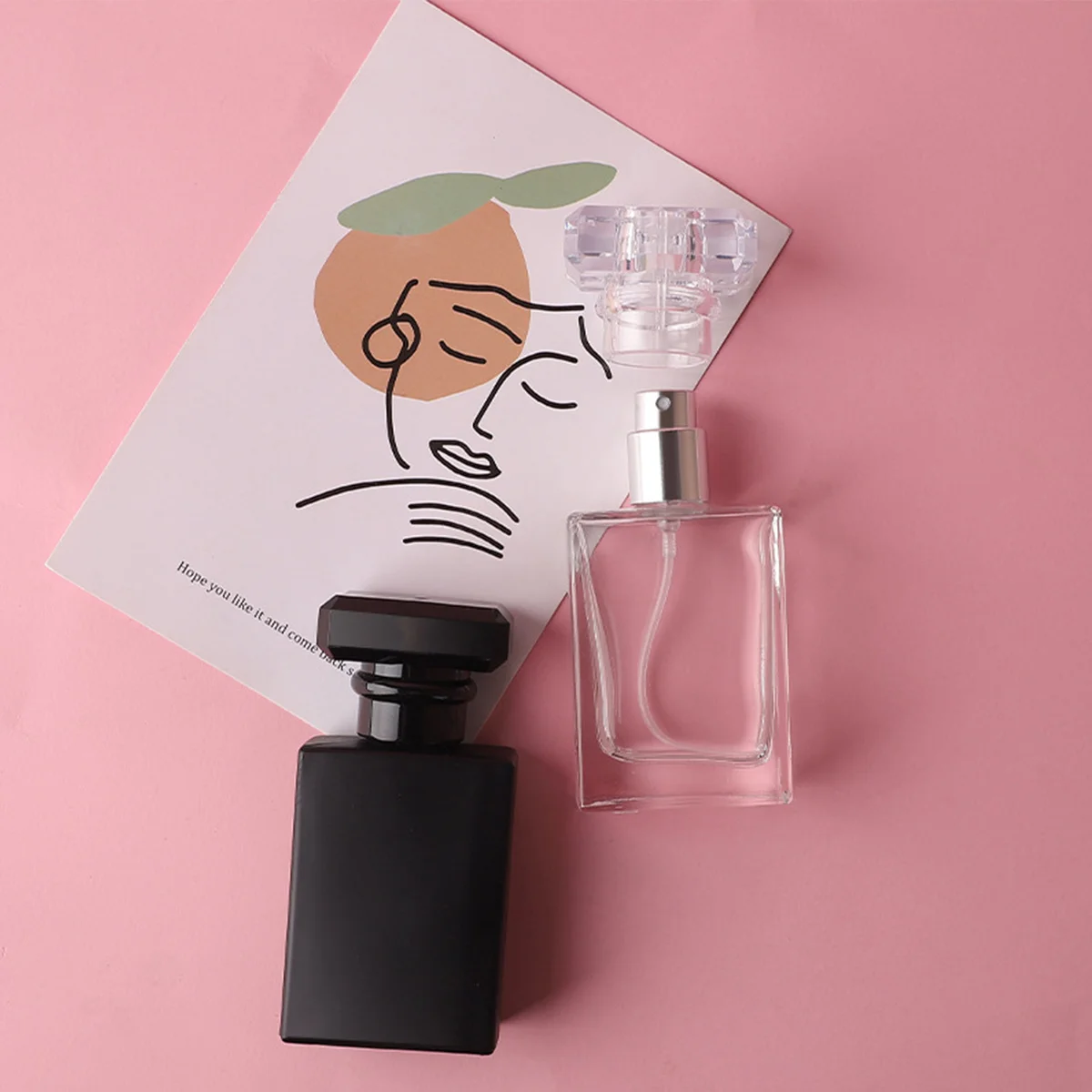 리필 가능한 투명 유리 스프레이 향수 병, 빈 분무기 병, 메이크업